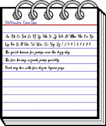 Hallington Regular animated font preview Hallington Regular animated font preview