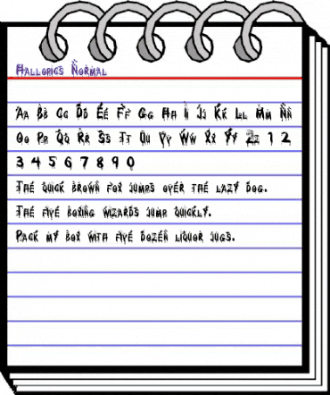 Hallopics Normal animated font preview Hallopics Normal animated font preview