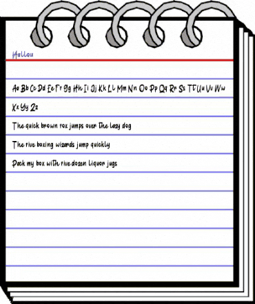 Hallou Script animated font preview Hallou Script animated font preview