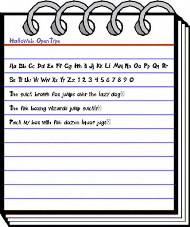 Halloweb Regular animated font preview Halloweb Regular animated font preview