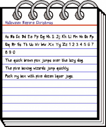 Halloween Before Christmas Regular animated font preview Halloween Before Christmas Regular animated font preview