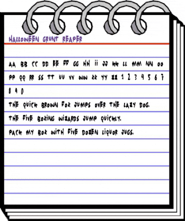 Halloween_Grunt Reaper Regular animated font preview Halloween_Grunt Reaper Regular animated font preview