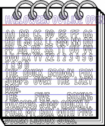 halloween outline Regular animated font preview halloween outline Regular animated font preview
