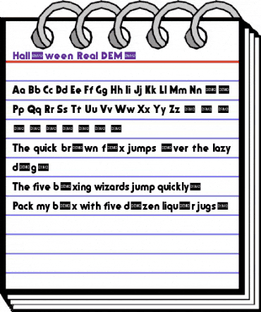 Halloween Real DEMO Regular animated font preview Halloween Real DEMO Regular animated font preview