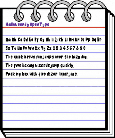 Halloweendy Regular animated font preview Halloweendy Regular animated font preview