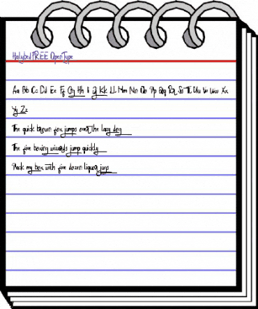 Halybed FREE Regular animated font preview Halybed FREE Regular animated font preview