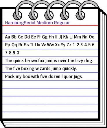 HamburgSerial-Medium Regular animated font preview HamburgSerial-Medium Regular animated font preview