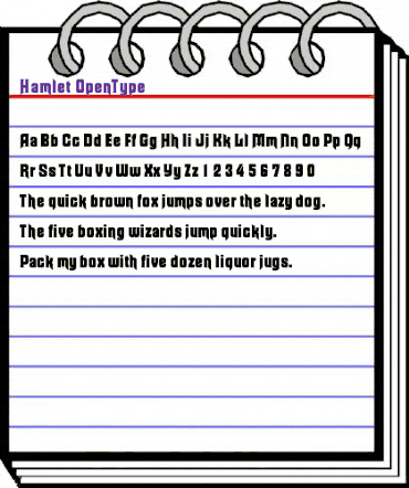 Hamlet Regular animated font preview Hamlet Regular animated font preview