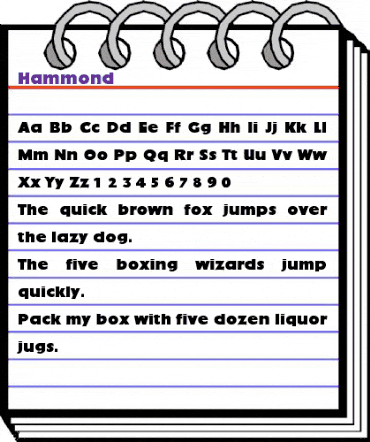 Hammond Regular animated font preview Hammond Regular animated font preview