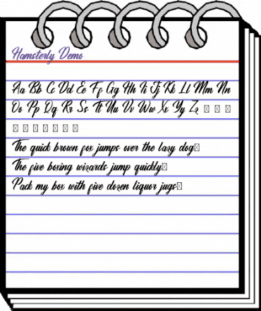 Hamsterly Demo Regular animated font preview Hamsterly Demo Regular animated font preview