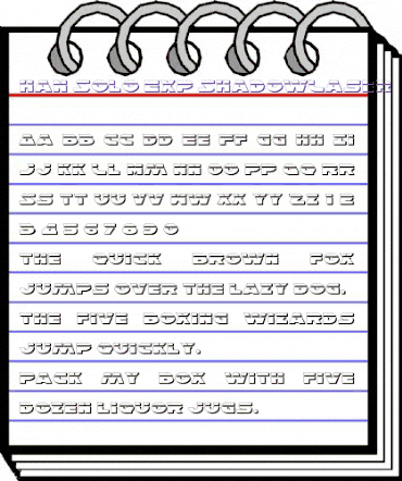 Han Solo Exp ShadowLaser Exp ShadowLaser animated font preview