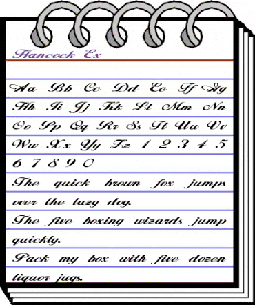 Hancock Ex Regular animated font preview Hancock Ex Regular animated font preview