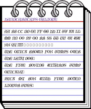 HandcartCaps Oblique animated font preview HandcartCaps Oblique animated font preview