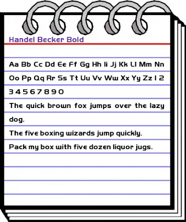 Handel Becker Bold Regular animated font preview Handel Becker Bold Regular animated font preview