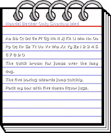 Handel Becker Only Shadow Med Regular animated font preview Handel Becker Only Shadow Med Regular animated font preview