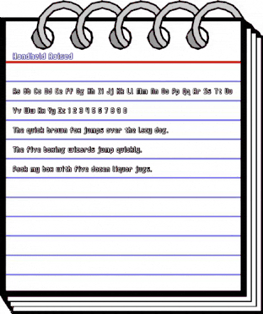 Handheld Raised Regular animated font preview Handheld Raised Regular animated font preview