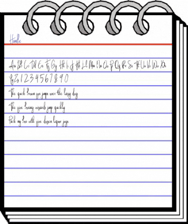 Handle Regular animated font preview Handle Regular animated font preview