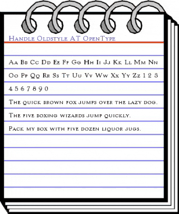 Handle Oldstyle AT Regular animated font preview Handle Oldstyle AT Regular animated font preview