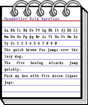 Handwriter Bold animated font preview Handwriter Bold animated font preview