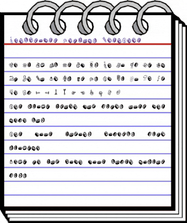 Handwriter-Symbols Regular animated font preview