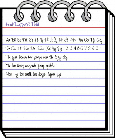 HandWriting53 Bold animated font preview HandWriting53 Bold animated font preview