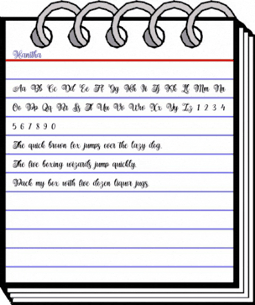 Hanitha Regular animated font preview