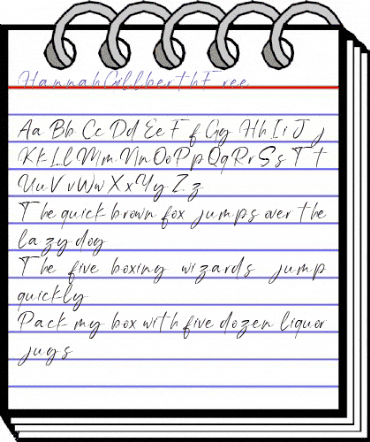 Hannah Gillberth Free Regular animated font preview Hannah Gillberth Free Regular animated font preview