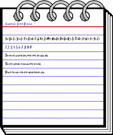 Hanomali Demo Regular animated font preview Hanomali Demo Regular animated font preview