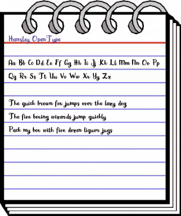 Hansley Regular animated font preview Hansley Regular animated font preview
