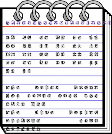 HansSchoensCapsInGrid Regular animated font preview