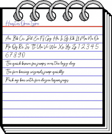 Hanster Regular animated font preview Hanster Regular animated font preview