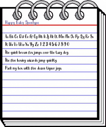 Happy Baby Regular animated font preview Happy Baby Regular animated font preview