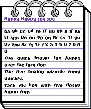 Happy Regular animated font preview