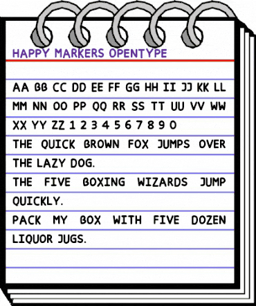 Happy markers Regular animated font preview Happy markers Regular animated font preview
