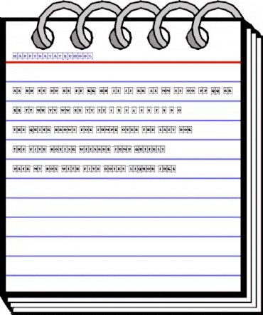 Happy Day at School Regular animated font preview Happy Day at School Regular animated font preview