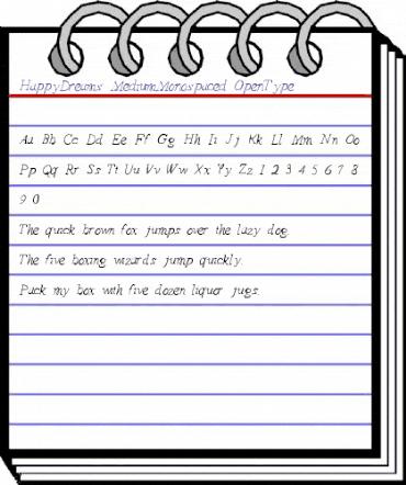 Happy Dreams Regular animated font preview Happy Dreams Regular animated font preview