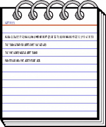 Happy Feet Regular animated font preview