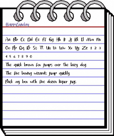 Happy Sunday Regular animated font preview Happy Sunday Regular animated font preview