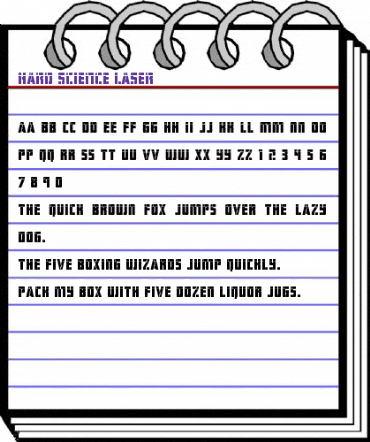 Hard Science Laser Regular animated font preview Hard Science Laser Regular animated font preview