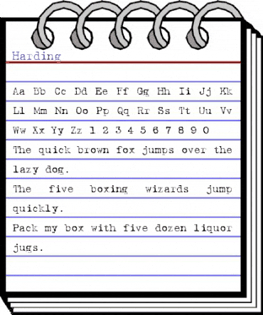 Harding Regular animated font preview Harding Regular animated font preview