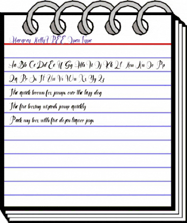 Hargrey Molly FREE Regular animated font preview