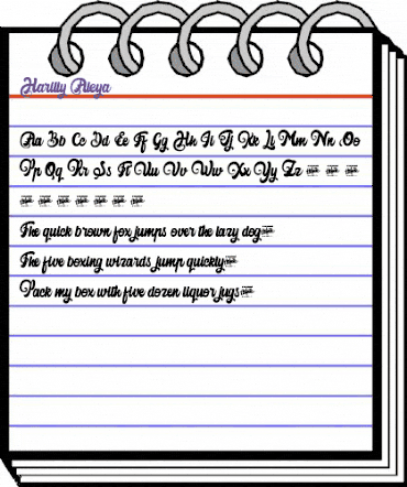 Harilly Aleya Regular animated font preview Harilly Aleya Regular animated font preview