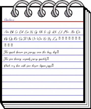 Harlane Regular animated font preview Harlane Regular animated font preview