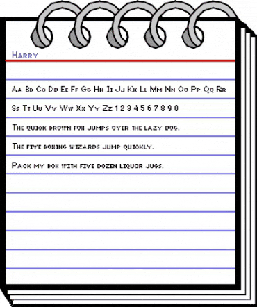 Harry Regular animated font preview Harry Regular animated font preview