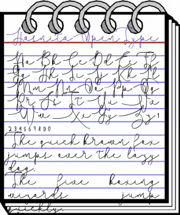 Hasnita Regular animated font preview Hasnita Regular animated font preview