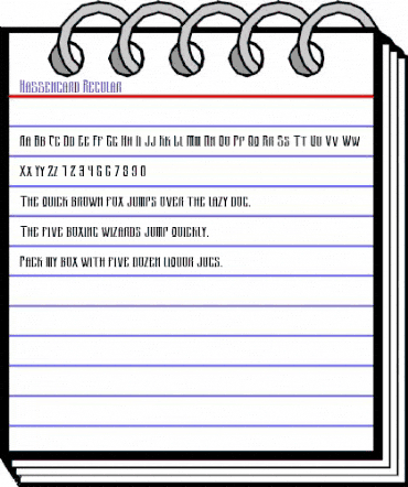 Hassengard Regular animated font preview Hassengard Regular animated font preview