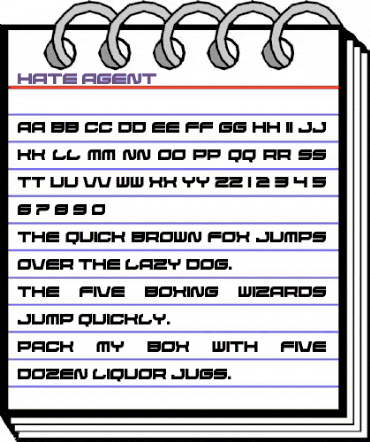Hate Agent Regular animated font preview Hate Agent Regular animated font preview