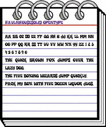 Haulnhouse Solid animated font preview Haulnhouse Solid animated font preview