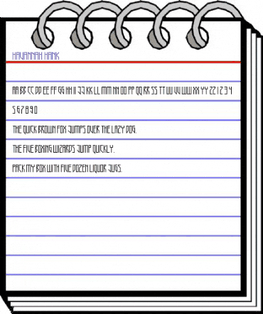 Havannah Hank Regular animated font preview