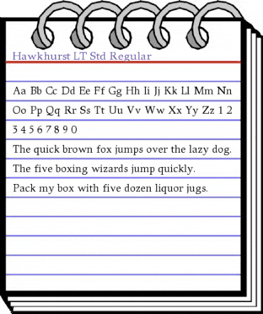 Hawkhurst LT Std Regular Regular animated font preview Hawkhurst LT Std Regular Regular animated font preview